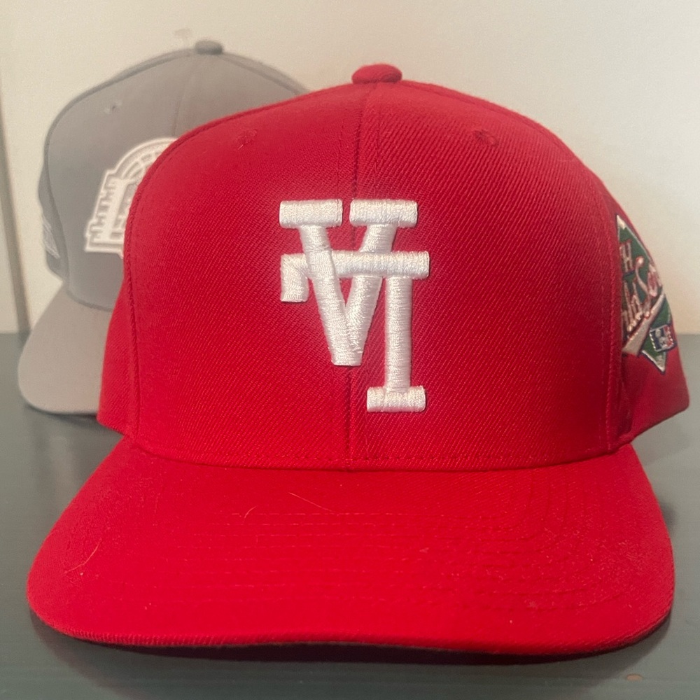 RARE KTHLA Los Angeles Dodgers World Series Snapback Red new